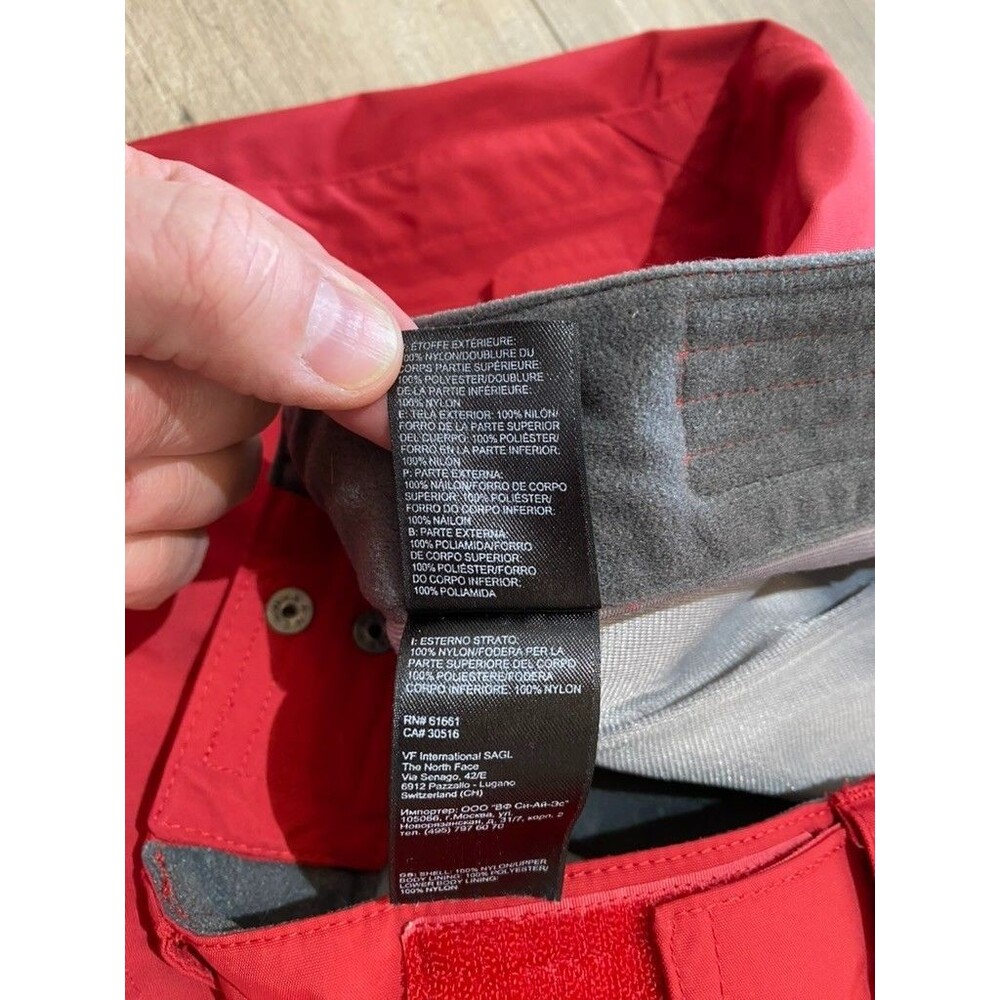 THE NORTH FACE FREEDOM HYVENT SNOW BOARD SKI PANT MENS M RED AHJK SHELL CARGO - Picture 6 of 13